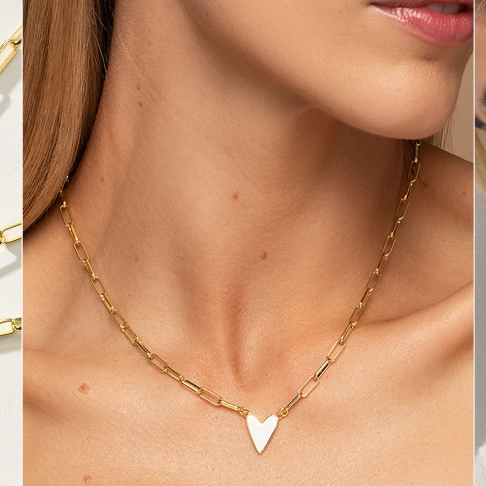 NEW - Uncommon James Enamal Heart Necklace